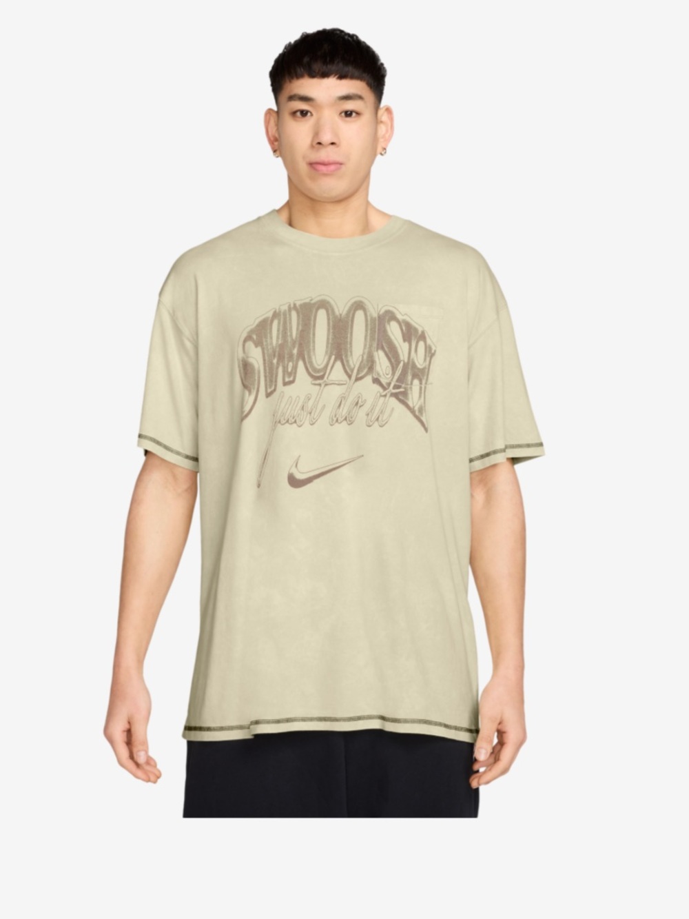 Nike Swoosh Just Do It Washed Graphic Tee | Y2K Streetwear Oversized CottonShirt